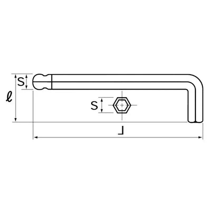 Buy ktc-ball-point-l-type-long-hexagon-stick-wrench-set-hl259sp Ktc Ball Point L-Type Long Hexagon Wrench Set, HL259SP (Pack of 9)