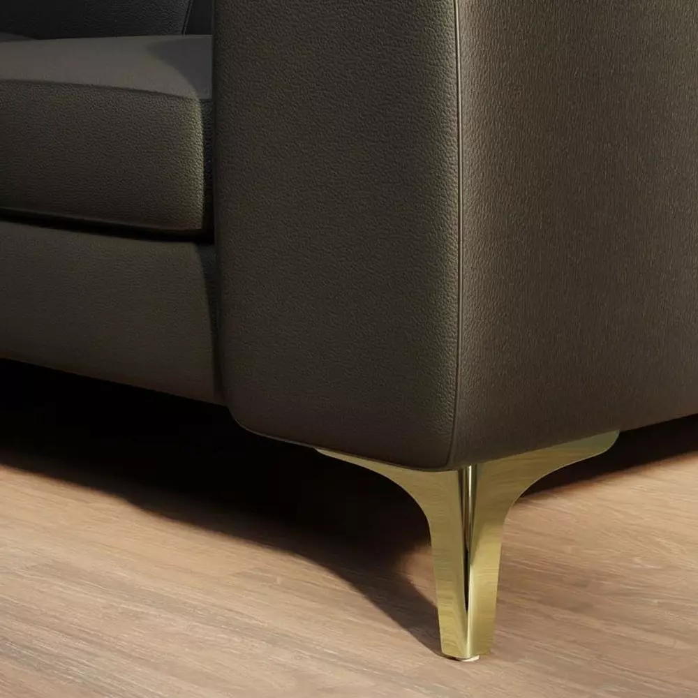 Best ebco-sofa-leg-1-brushed-gold-finish-size-120x120x100x18-mm-sl1-10-bg-set-of-4 Ebco Sofa Leg 1 Brushed Gold Finish, Size 120x120x100x1.8 mm, SL1-10-BG (Set of 4)
