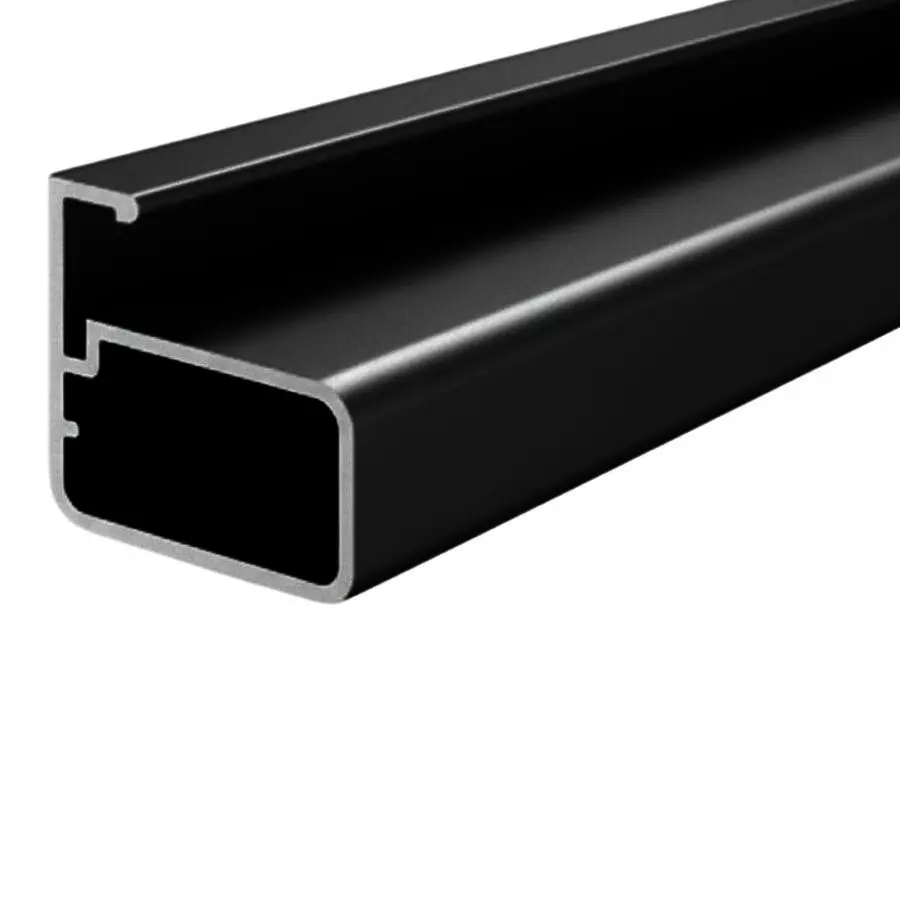 Ebco Aluminium Frame for Hinge, Aluminium Profile 3D, Anodised Black Finish, Length 2.44 m, HAP-4-22-2-AB Ebco Aluminium Frame for Hinge, Aluminium Profile 3D, Anodised Black Finish, Length 2.44 m, HAP-4-22-2-AB