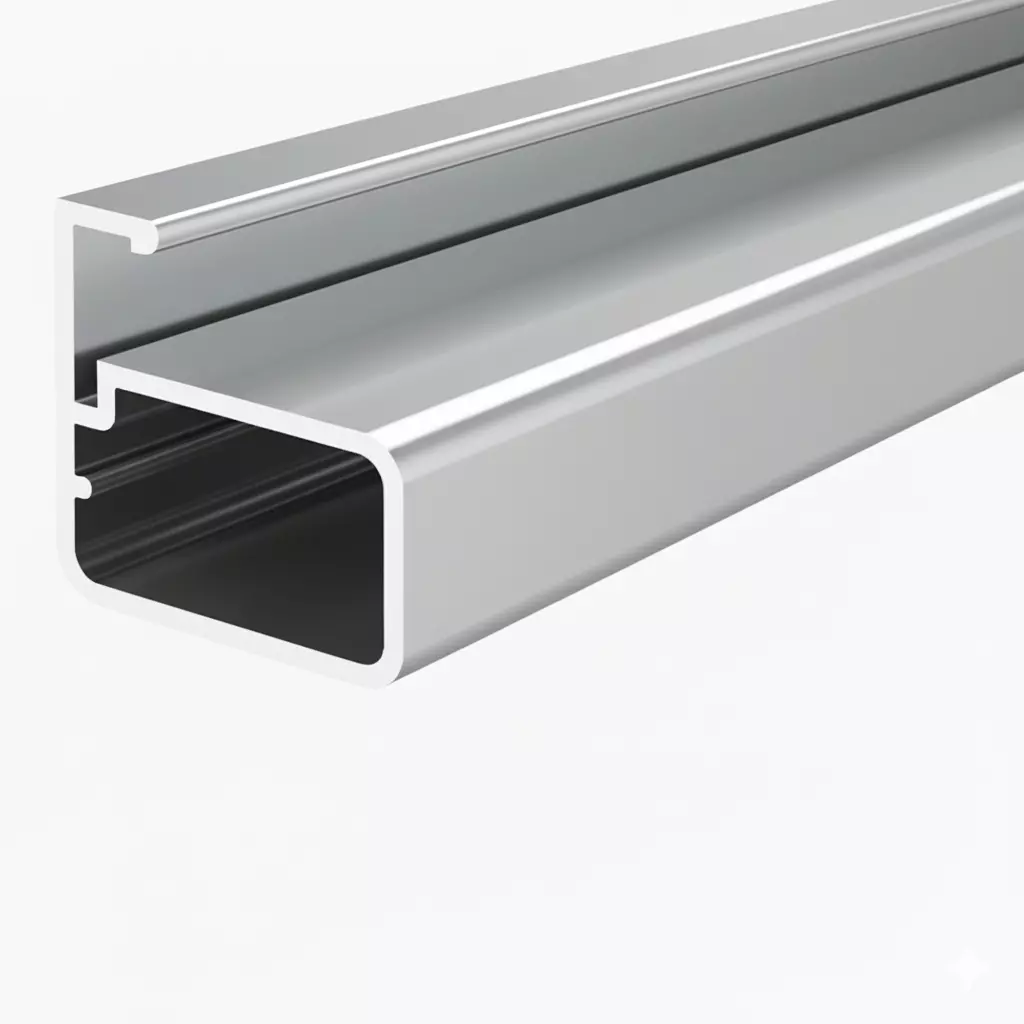 Ebco Aluminium Frame for Hinge, Aluminium Profile 3D, Brushed Aluminium Finish, Length 2.44 m, HAP-4-22-2-BA Ebco Aluminium Frame for Hinge, Aluminium Profile 3D, Brushed Aluminium Finish, Length 2.44 m, HAP-4-22-2-BA