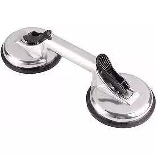 Flamingo Glass Carrying Handle/Lifter Puller 2 Cups 13 cm Aluminium, Rubber Silver Flamingo Glass Carrying Handle/Lifter Puller 2 Cups 13 cm Aluminium, Rubber Silver