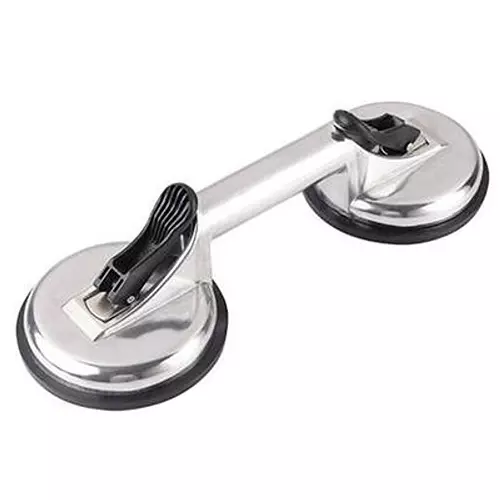 Flamingo Glass Carrying Handle/Lifter Puller 2 Cups 4 cm Aluminium, Rubber Silver Flamingo Glass Carrying Handle/Lifter Puller 2 Cups 4 cm Aluminium, Rubber Silver