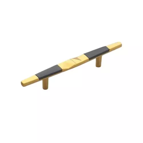 Altitude Cabinet Handle Altura Series Size 192 mm Metal Body in PVD Gold/Z.Black Finish for Home & Office Furniture Altitude Cabinet Handle Altura Series Size 192 mm Metal Body in PVD Gold/Z.Black Finish for Home & Office Furniture