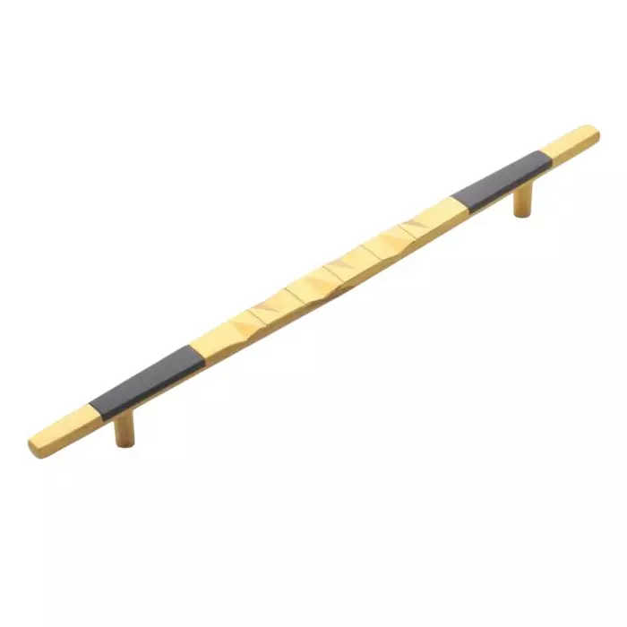 Altitude Cabinet Handle Altura Series Size 256 mm Metal Body in PVD Gold/Z.Black Finish for Home & Office Furniture Altitude Cabinet Handle Altura Series Size 256 mm Metal Body in PVD Gold/Z.Black Finish for Home & Office Furniture