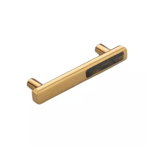 Altitude Wardrobe Handle Size 96 mm Metal Body PVD Gold/S.Gold Finish for Home & Office Furniture, 310 Altitude Wardrobe Handle Size 96 mm Metal Body PVD Gold/S.Gold Finish for Home & Office Furniture, 310