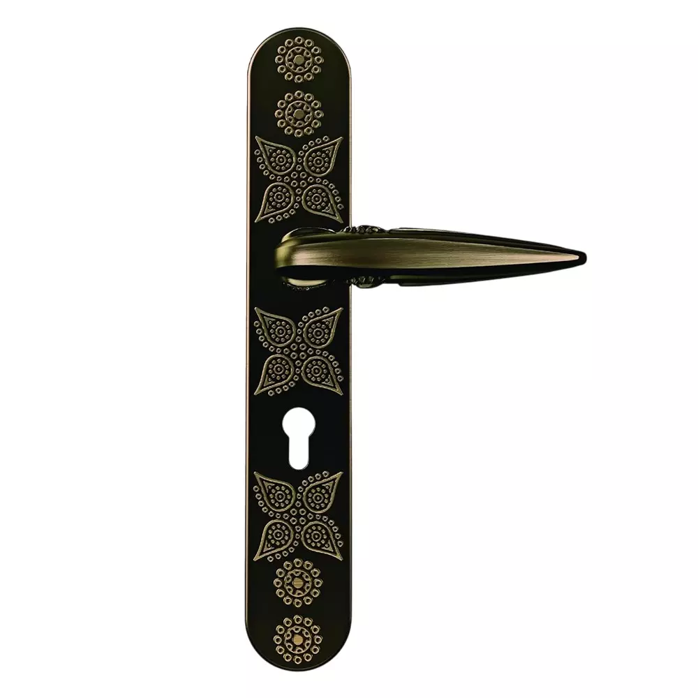 Godrej Plate Handle Arsa Udaan Smart Ethnic Theme Antique Brass Finish 355 mm, 6113 Godrej Plate Handle Arsa Udaan Smart Ethnic Theme Antique Brass Finish 355 mm, 6113
