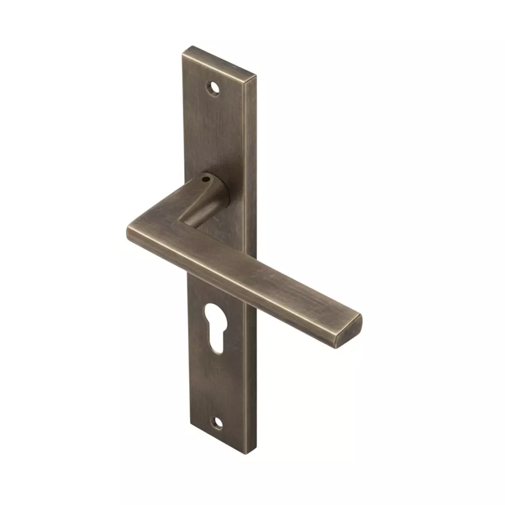Ebco Mortise Door Handle Brass Zen Backplate 1 Antique Brass Finish and Size 250x35 mm, MDHBZ-B1-AQ Ebco Mortise Door Handle Brass Zen Backplate 1 Antique Brass Finish and Size 250x35 mm, MDHBZ-B1-AQ
