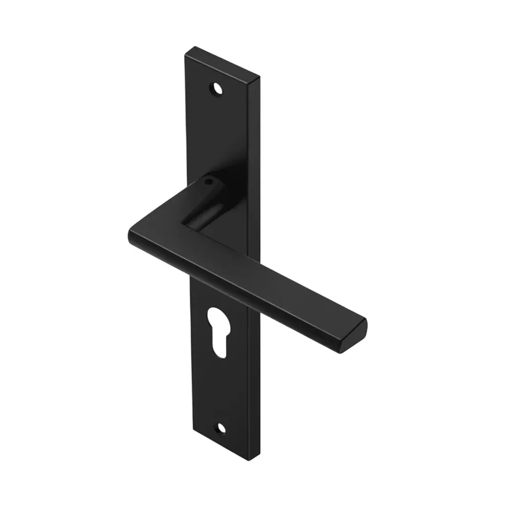 Ebco Mortise Door Handle Brass Zen Backplate 1 Matt Black Finish and Size 250x35 mm, MDHBZ-B1-BL Ebco Mortise Door Handle Brass Zen Backplate 1 Matt Black Finish and Size 250x35 mm, MDHBZ-B1-BL