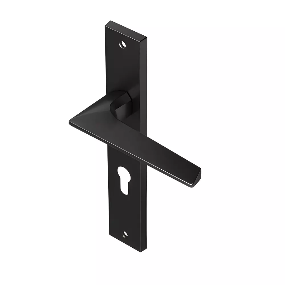 Ebco Mortise Door Handle Brass Zen Backplate 2 Matt Black Finish and Size 250x35 mm, MDHBZ-B2-BL Ebco Mortise Door Handle Brass Zen Backplate 2 Matt Black Finish and Size 250x35 mm, MDHBZ-B2-BL