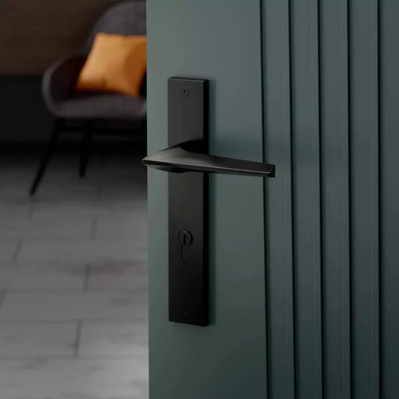 Best ebco-mortise-door-handle-brass-zen-backplate-2-matt-black-finish-and-size-250x35-mm-mdhbz-b2-bl Ebco Mortise Door Handle Brass Zen Backplate 2 Matt Black Finish and Size 250x35 mm, MDHBZ-B2-BL