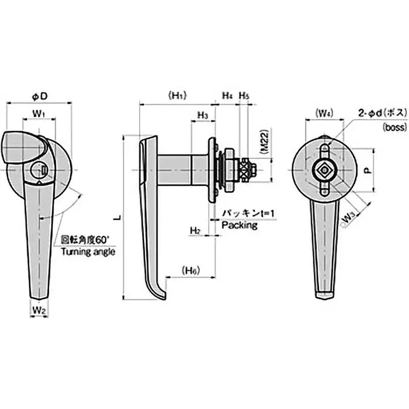 TAKIGEN Neck Waterproof Handle 517 g, A-140-H-1-1(TAK60) TAKIGEN Neck Waterproof Handle 517 g, A-140-H-1-1(TAK60)