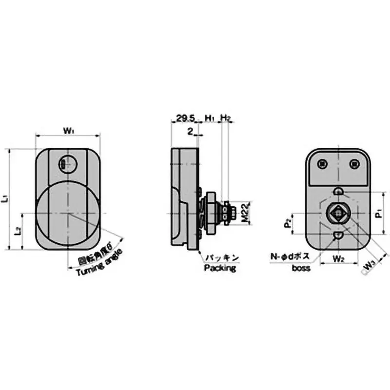 Buy takigen-waterproof-double-lock-handle-main-unit-aluminum-alloy-285-g-a-372-f-3tak60 TAKIGEN Waterproof Double Lock Handle (Main Unit) Aluminum Alloy 285 g, A-372-F-3(TAK60)
