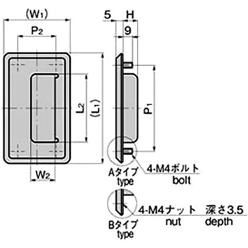 Buy takigen-stainless-steel-embedded-handle-nut-type-170-g-a-1191n-1-b-tmp TAKIGEN Stainless Steel Embedded Handle Nut Type 170 g, A-1191N-1-B-TMP
