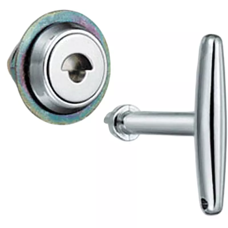 TAKIGEN Lock Handle Zinc Alloy Chrome Plating, A-307 (with handle) TAKIGEN Lock Handle Zinc Alloy Chrome Plating, A-307 (with handle)