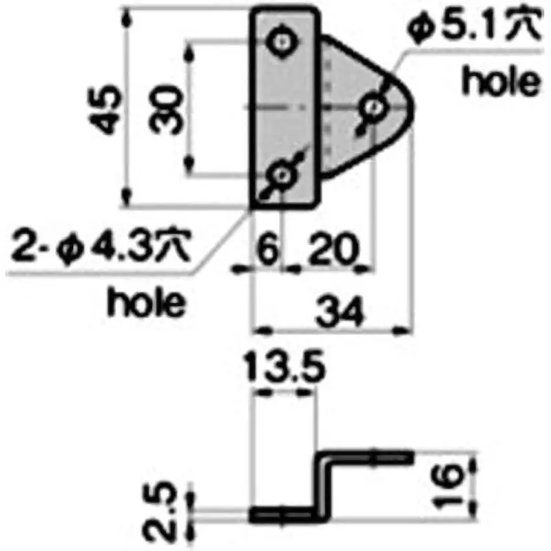 Buy takigen-gas-damper-bracket-61108748 TAKIGEN Gas Damper Bracket Barrel Polishing, B-461-B-2