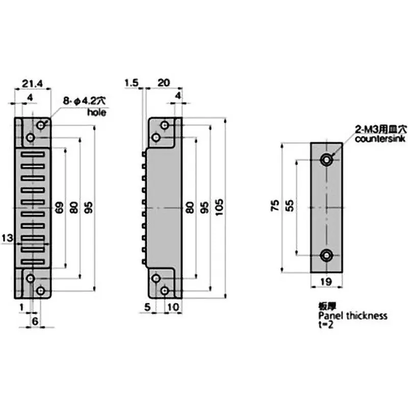 Buy takigen-strong-magnet-catch-147n-attracting-force-206-g-c-158-1 TAKIGEN Strong Magnet Catch 147N Attracting Force 206 g, C-158-1