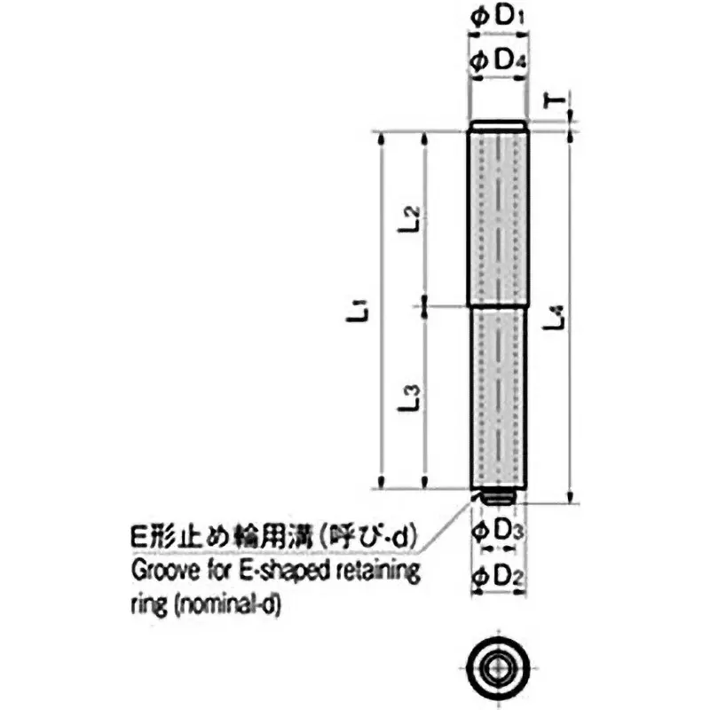 TAKIGEN Stainless Steel 2-Tube Round Hinge Pin 114 g, B-1098-4 TAKIGEN Stainless Steel 2-Tube Round Hinge Pin 114 g, B-1098-4