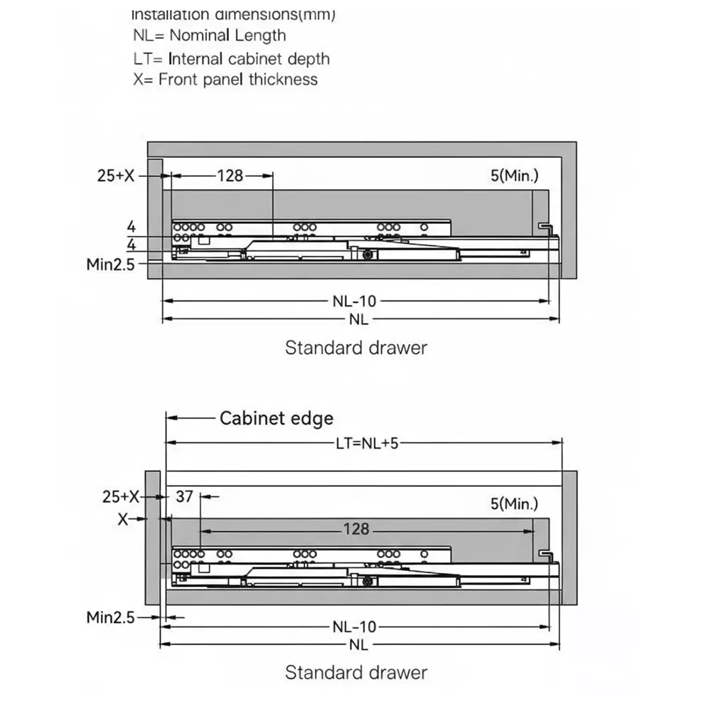 Order ebco-concealed-drawer-slide-slim-2-smart-push-with-facia-bracket-zinc-plated-white-finish-size-350-mm-load-35-kg-cdss235-sp-set-of-2 Ebco Concealed Drawer Slide Slim 2 Smart Push (With Facia Bracket) Zinc Plated White Finish, Size 350 mm, Load 35 Kg, CDSS235-SP (Set of 2)