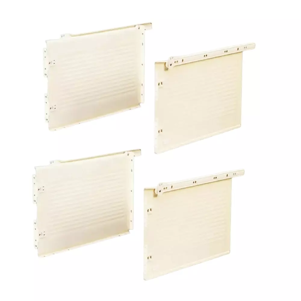 Ebco Drawer Slides Full Panel with 6 mm Bottom Track Primary Series Ivory Finish, Size 450 mm, Height 150 mm, FPDS150-45-6 (Set of 4) Ebco Drawer Slides Full Panel with 6 mm Bottom Track Primary Series Ivory Finish, Size 450 mm, Height 150 mm, FPDS150-45-6 (Set of 4)