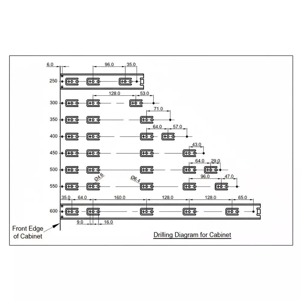 Shop ebco-drawer-slides-sleek-telescopic-primary-series-zinc-plated-white-finish-size-300-mm-load-35-kg-stds1-30-35-set-of-2 Ebco Drawer Slides Sleek Telescopic Primary Series Zinc Plated White Finish, Size 300 mm, Load 35 Kg, STDS1-30-35 (Set of 2)
