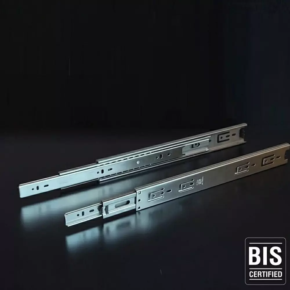 Buy ebco-stainless-steel-304-drawer-slide-sleek-telescopic-primary-series-ss-finish-size-450-mm-load-35-kg-height-45-mm-stds1-45-35ss-set-of-2 Ebco Stainless Steel 304 Drawer Slide Sleek Telescopic Primary Series SS Finish, Size 450 mm, Load 35 Kg, Height 45 mm, STDS1- 45-35SS (Set of 2)