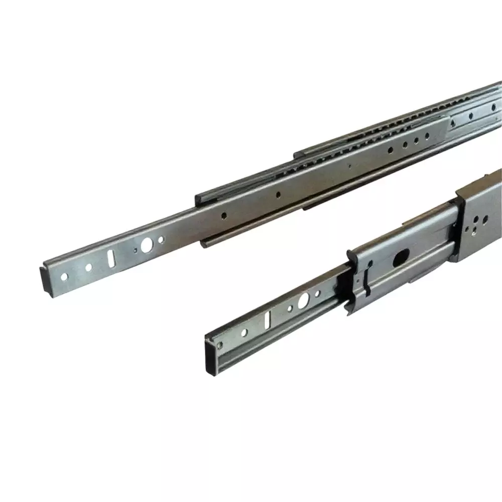 Ebco Heavy Duty Drawer Slide Zinc Plated White Finish, Size 550mm, Load 125 Kg, HD1-125-55-ZW (Set of 2) Ebco Heavy Duty Drawer Slide Zinc Plated White Finish, Size 550mm, Load 125 Kg, HD1-125-55-ZW (Set of 2)