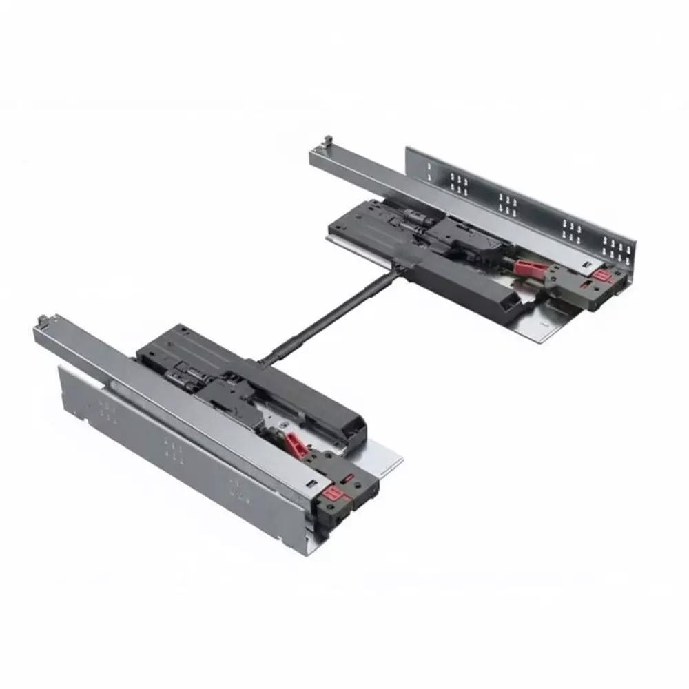 Buy ebco-concealed-drawer-slide-slim-2-smart-push-with-facia-bracket-zinc-plated-white-finish-size-450-mm-load-35-kg-cdss245-sp-set-of-2 Ebco Concealed Drawer Slide Slim 2 Smart Push (With Facia Bracket) Zinc Plated White Finish, Size 450 mm, Load 35 Kg, CDSS245-SP (Set of 2)