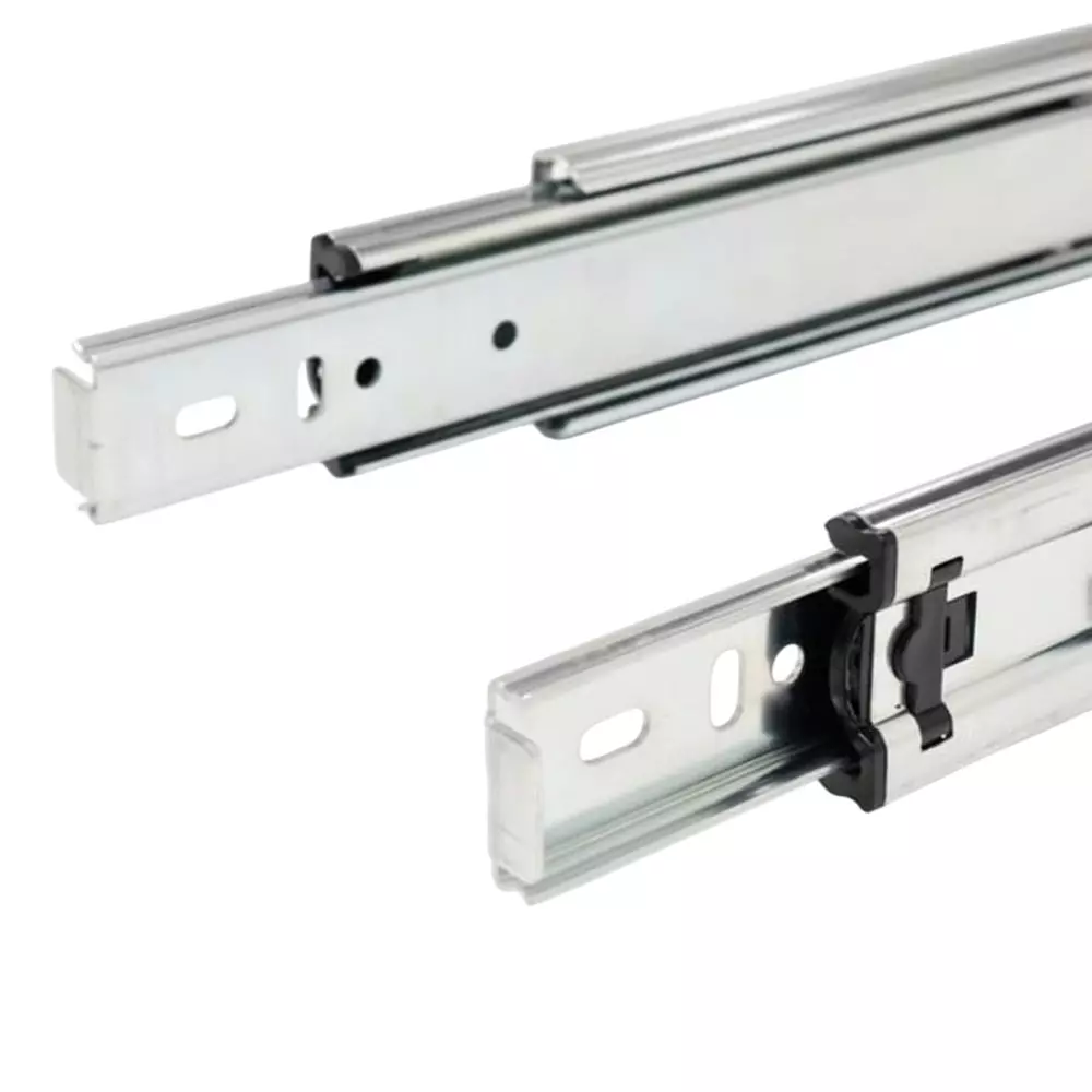 Buy ebco-drawer-slides-sleek-telescopic-primary-series-zinc-plated-white-finish-size-600-mm-load-35-kg-stds1-60-35-set-of-2 Ebco Drawer Slides Sleek Telescopic Primary Series Zinc Plated White Finish, Size 600 mm, Load 35 Kg, STDS1-60-35 (Set of 2)