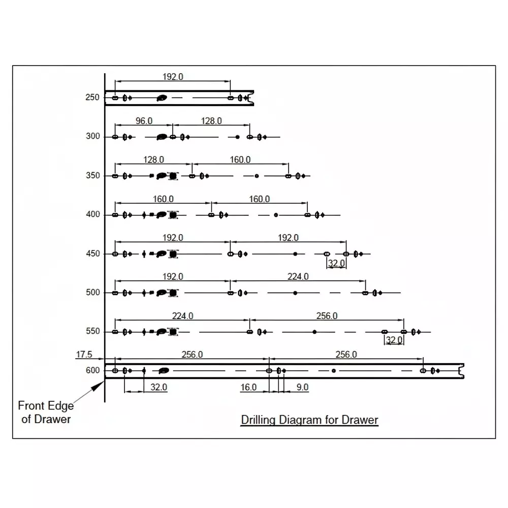 Product ebco-drawer-slides-sleek-telescopic-primary-series-zinc-plated-white-finish-size-600-mm-load-35-kg-stds1-60-35-set-of-2 Ebco Drawer Slides Sleek Telescopic Primary Series Zinc Plated White Finish, Size 600 mm, Load 35 Kg, STDS1-60-35 (Set of 2)