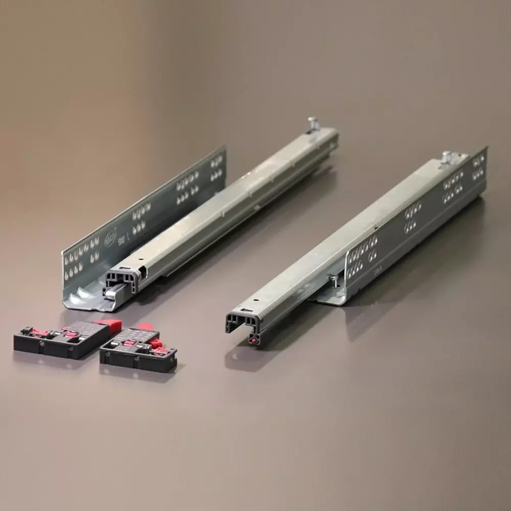 Buy ebco-concealed-drawer-slide-slim-3-with-facia-bracket-zinc-plated-white-finish-size-500-mm-clearance-27-mm-cdss350-sc-zw-set-of-2 Ebco Concealed Drawer Slide Slim 3 (With Facia Bracket) Zinc Plated White Finish, Size 500 mm, Clearance 27 mm, CDSS350-SC-ZW (Set of 2)