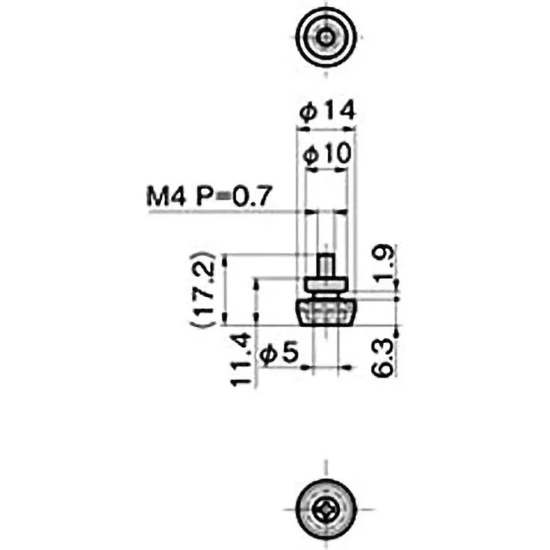 Buy takigen-stainless-steel-pc-lock-lock-leg-62814623 TAKIGEN Stainless Steel PC Lock (Lock Leg) Black Chrome Plating, C-1544-F