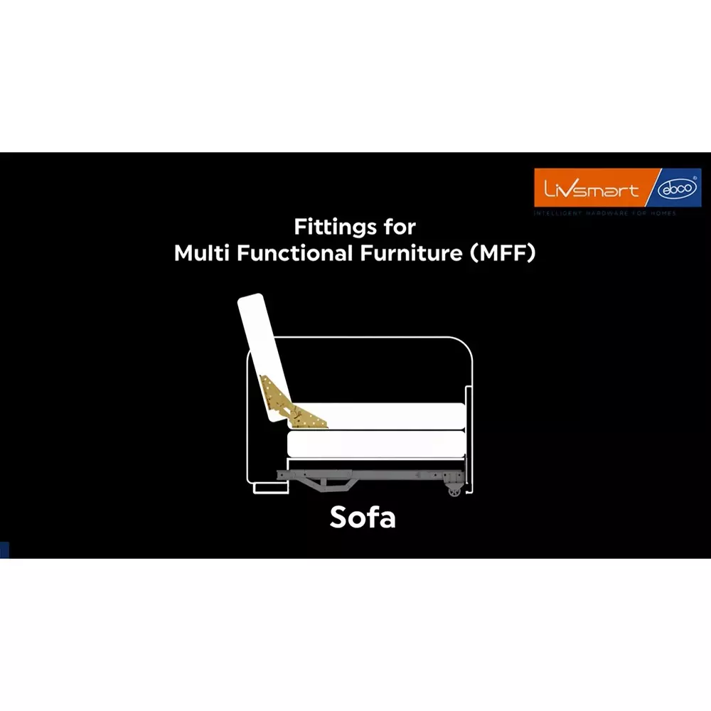 Shop ebco-prolift-sofa-bed-fitting-with-guide-anthracite-finish-width-5-6-ft-1524-to-1828-cm-plsb1-g Ebco Prolift Sofa Bed Fitting With Guide Anthracite Finish, Width 5-6 Ft (152.4 to 182.8 cm), PLSB1-G