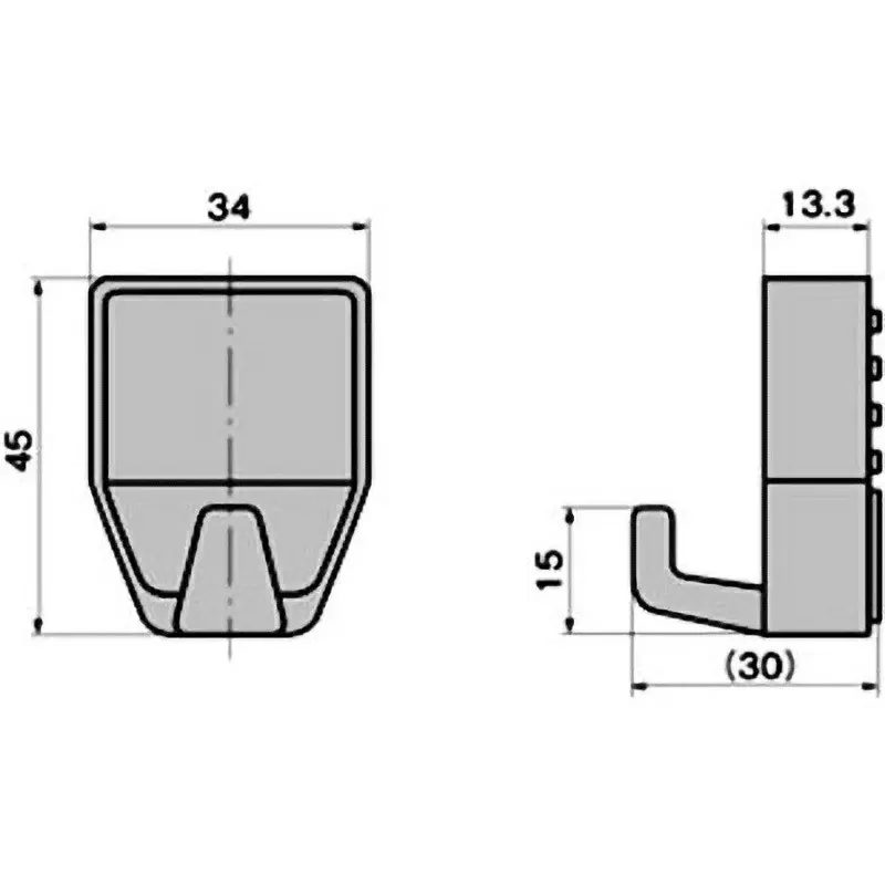 Buy takigen-magnet-hanger-61118128 TAKIGEN Magnet Hanger 49N Suspended Loan 45 g, C-50 Ivory