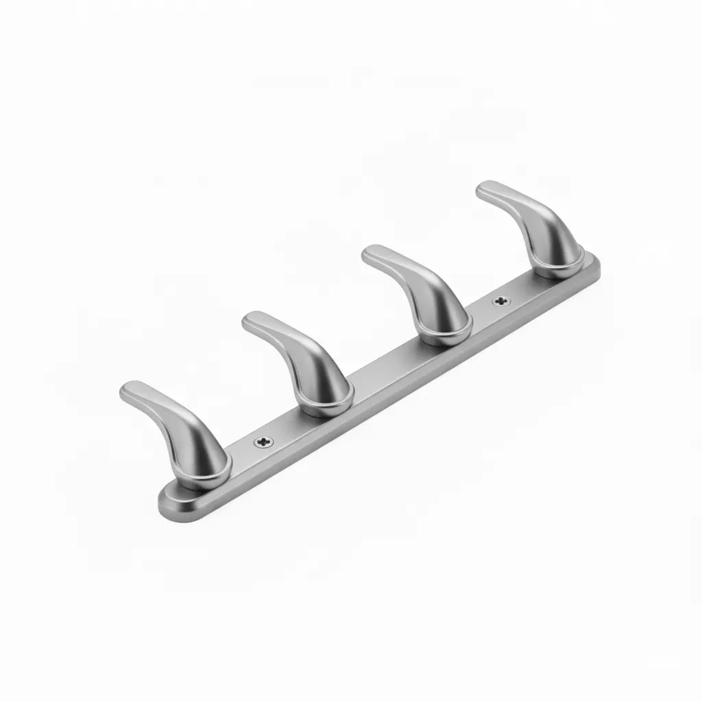 Altitude Cloth Hook 4 Pin Peris Series Metal Body CP/SS Finish for Bathroom, Kitchen, Bed Room & More Altitude Cloth Hook 4 Pin Peris Series Metal Body CP/SS Finish for Bathroom, Kitchen, Bed Room & More