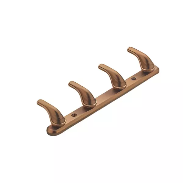 Altitude Cloth Hook 4 Pin Peris Series Metal Body PVD R.Gold Finish for Bathroom, Kitchen, Bed Room & More Altitude Cloth Hook 4 Pin Peris Series Metal Body PVD R.Gold Finish for Bathroom, Kitchen, Bed Room & More