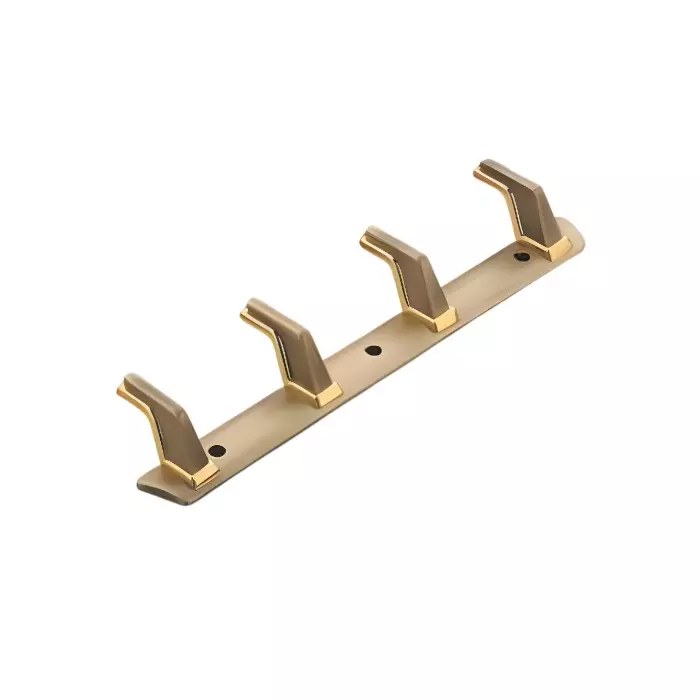 Altitude Cloth Hook 4 Pin Metal Body Gold/AB Finish for Sliding Doors, Wardrobes, Cabinets, 401 Altitude Cloth Hook 4 Pin Metal Body Gold/AB Finish for Sliding Doors, Wardrobes, Cabinets, 401