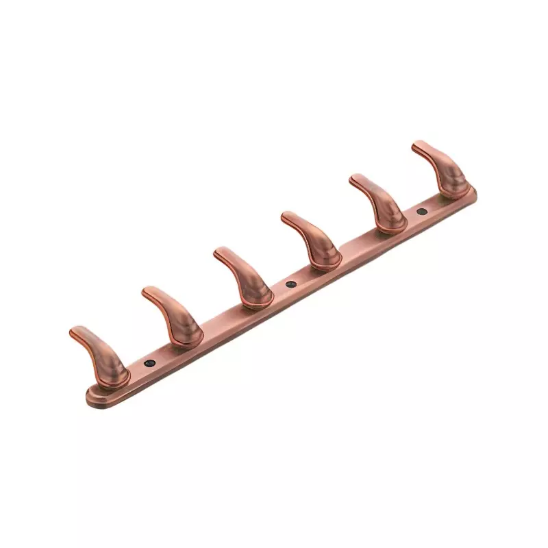 Altitude Cloth Hook 6 Pin Peris Series Metal Body PVD R.Gold Finish for Bathroom, Kitchen, Bed Room & More Altitude Cloth Hook 6 Pin Peris Series Metal Body PVD R.Gold Finish for Bathroom, Kitchen, Bed Room & More