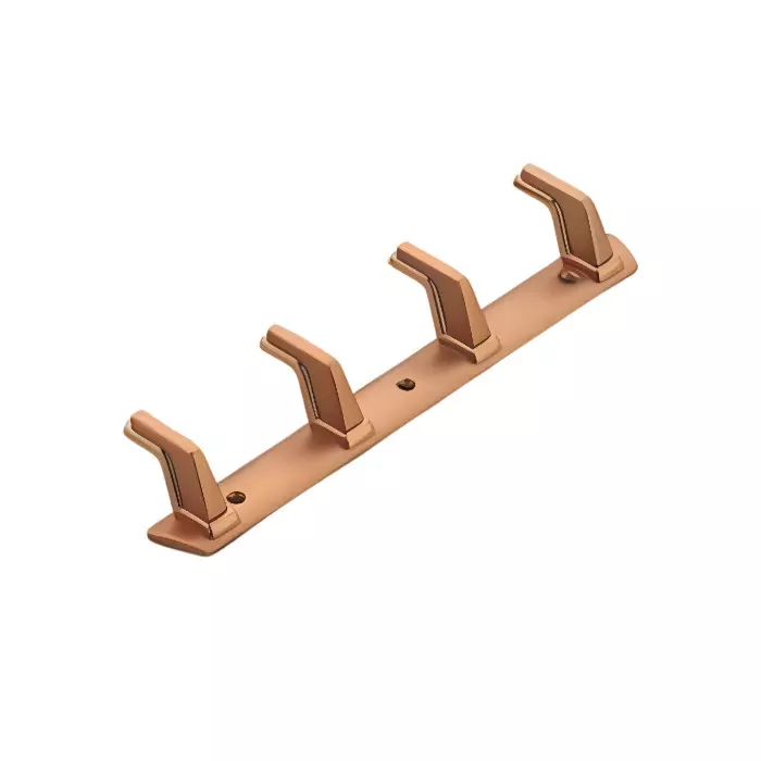 Altitude Cloth Hook 4 Pin Metal Body PVD RG/Coke Matt Finish for Sliding Doors, Wardrobes, Cabinets, 401 Altitude Cloth Hook 4 Pin Metal Body PVD RG/Coke Matt Finish for Sliding Doors, Wardrobes, Cabinets, 401