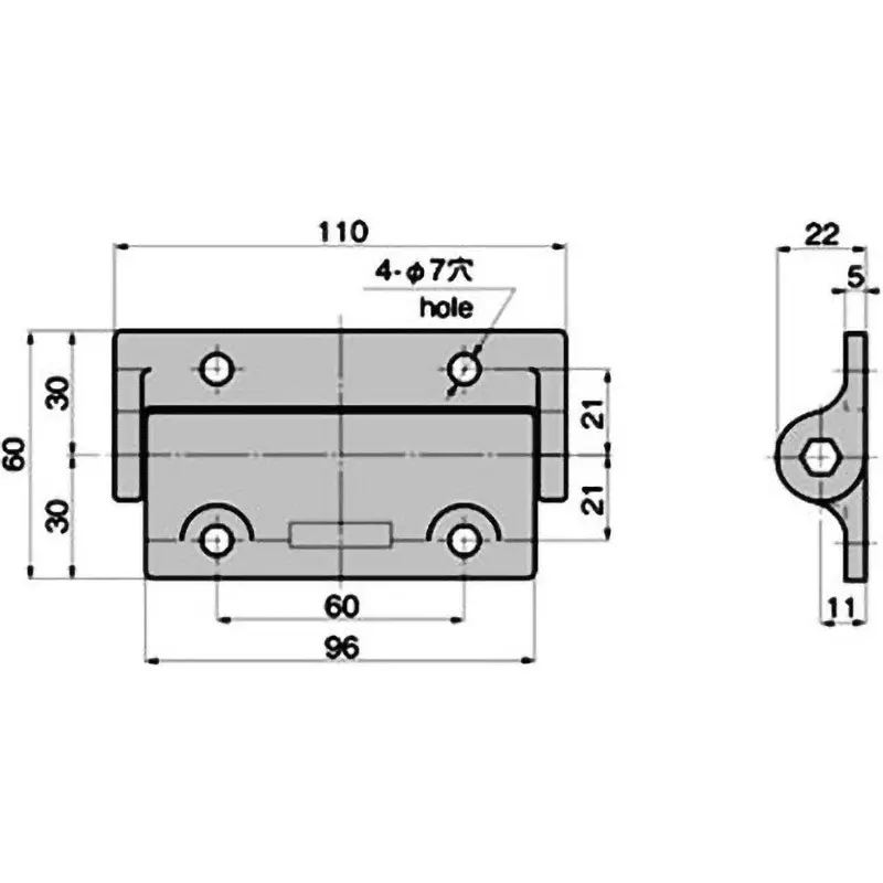 Buy takigen-damper-hinge-61109904 TAKIGEN Damper Hinge Zinc Alloy Black Paint Finish, B-879-1H