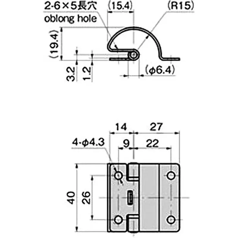 Buy takigen-stainless-torque-back-hinge-62806528 TAKIGEN Stainless Steel Torque Hinge 29 cNm 40 mm, B-1509-4T