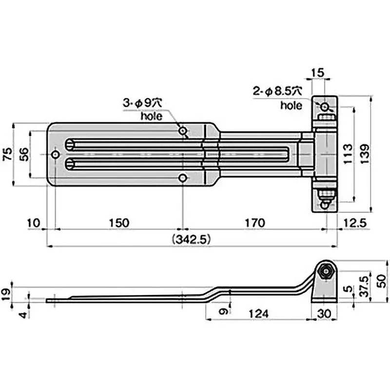 Buy takigen-stainless-leaf-hinge-62806948 TAKIGEN Stainless Steel Leaf Hinge Buff Polishing, B-1851-3