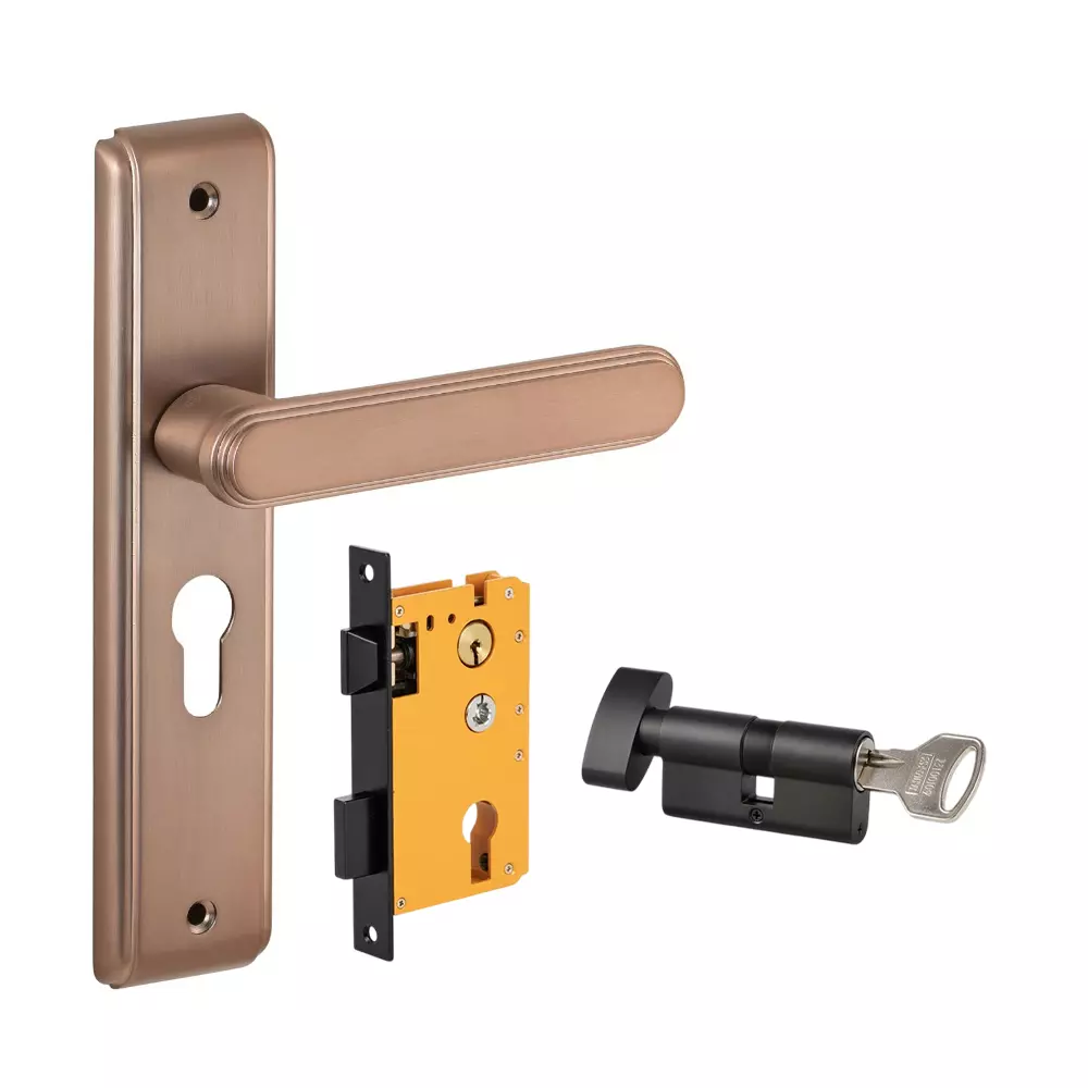 Dorset ML Series Zamor Lock Sets With Knob and Key Cylinder 70 mm CB Finish, ML ZAM OR Dorset ML Series Zamor Lock Sets With Knob and Key Cylinder 70 mm CB Finish, ML ZAM OR