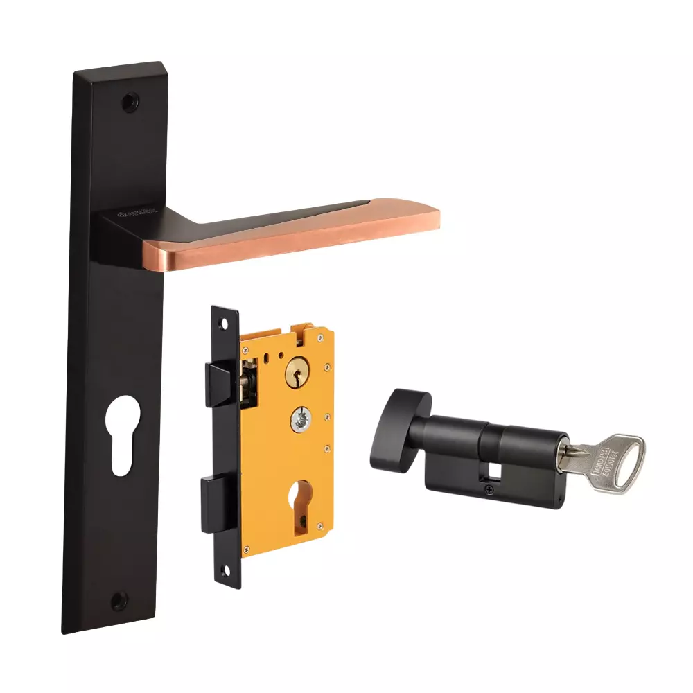 Dorset ML Series Rivaan Lock Sets With Knob and Key Cylinder 60 mm GMCU Finish, ML RVN OR Dorset ML Series Rivaan Lock Sets With Knob and Key Cylinder 60 mm GMCU Finish, ML RVN OR