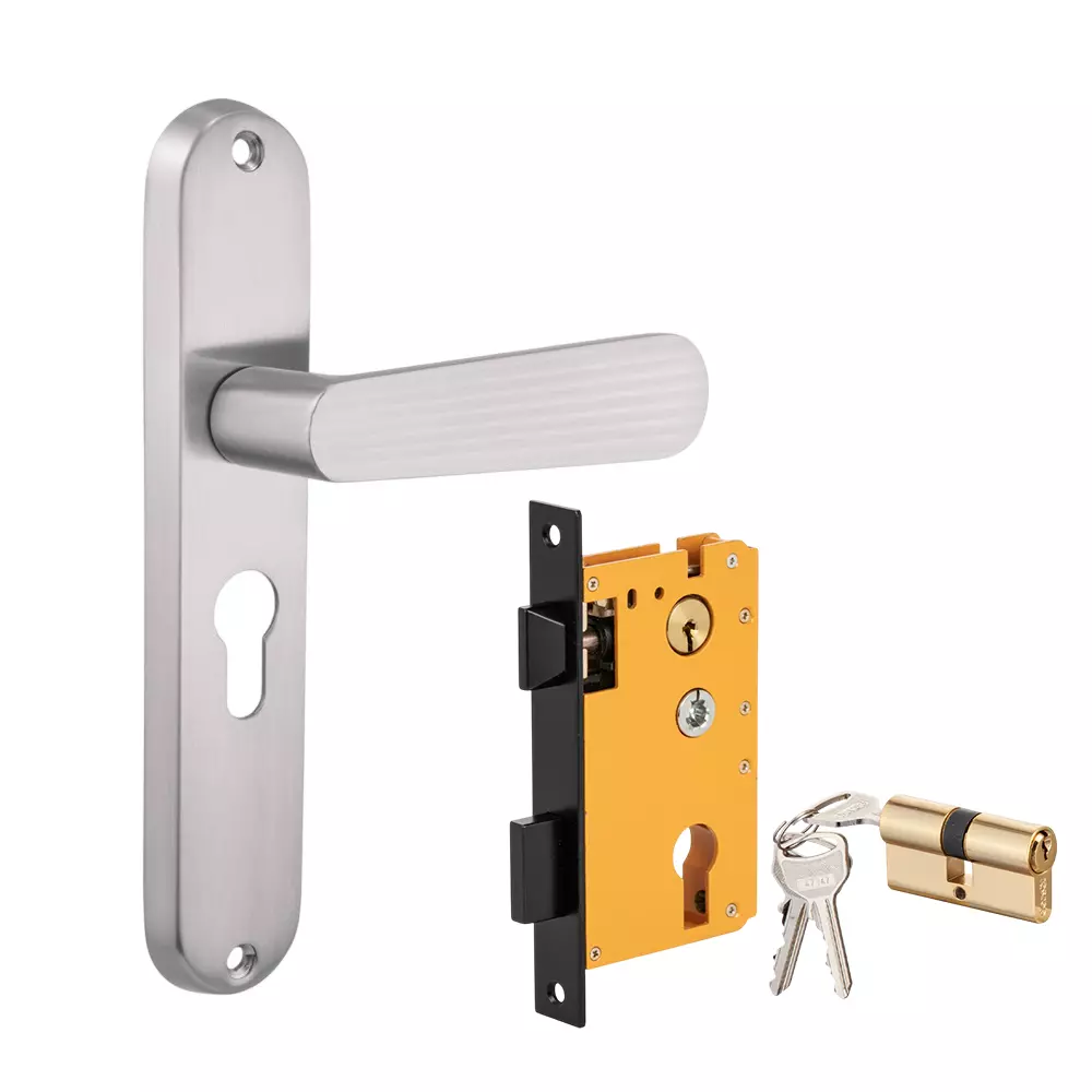 Dorset ML Series Pluris Lock Sets With Both Side Key Cylinder 70 mm SS Finish, ML PLR Dorset ML Series Pluris Lock Sets With Both Side Key Cylinder 70 mm SS Finish, ML PLR