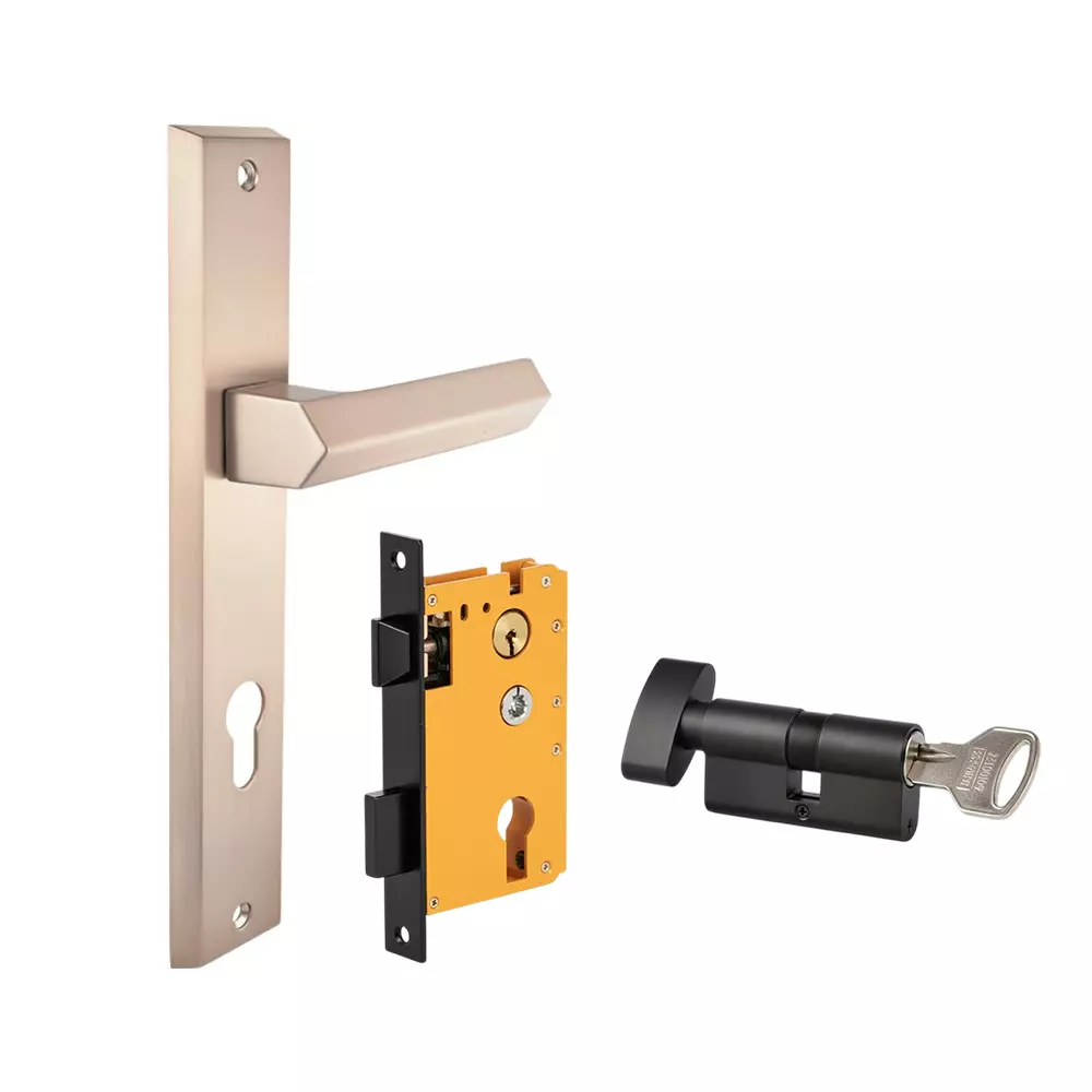 Dorset ML Series Unida Lock Sets With Knob and Key Cylinder 70 mm CB Finish, ML UND Dorset ML Series Unida Lock Sets With Knob and Key Cylinder 70 mm CB Finish, ML UND