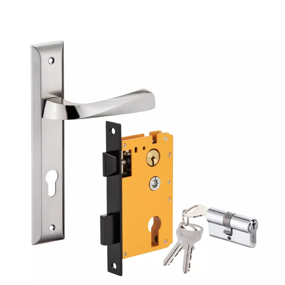 Dorset HL Series Noha Lock Sets With Both Side Key Cylinder 60 mm SC Finish, HL NO Dorset HL Series Noha Lock Sets With Both Side Key Cylinder 60 mm SC Finish, HL NO