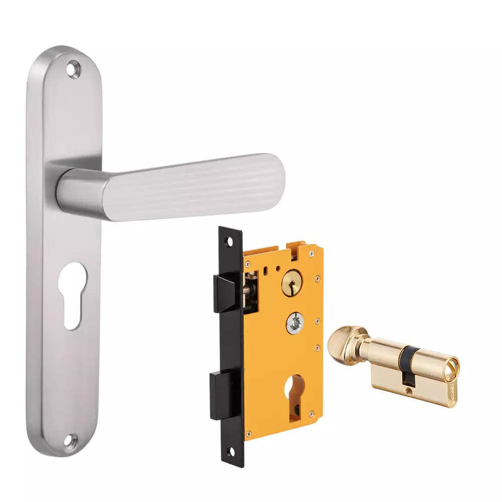 Dorset ML Series Pluris Lock Sets With Coin and Knob Cylinder 60 mm SS Finish, ML PLR Dorset ML Series Pluris Lock Sets With Coin and Knob Cylinder 60 mm SS Finish, ML PLR