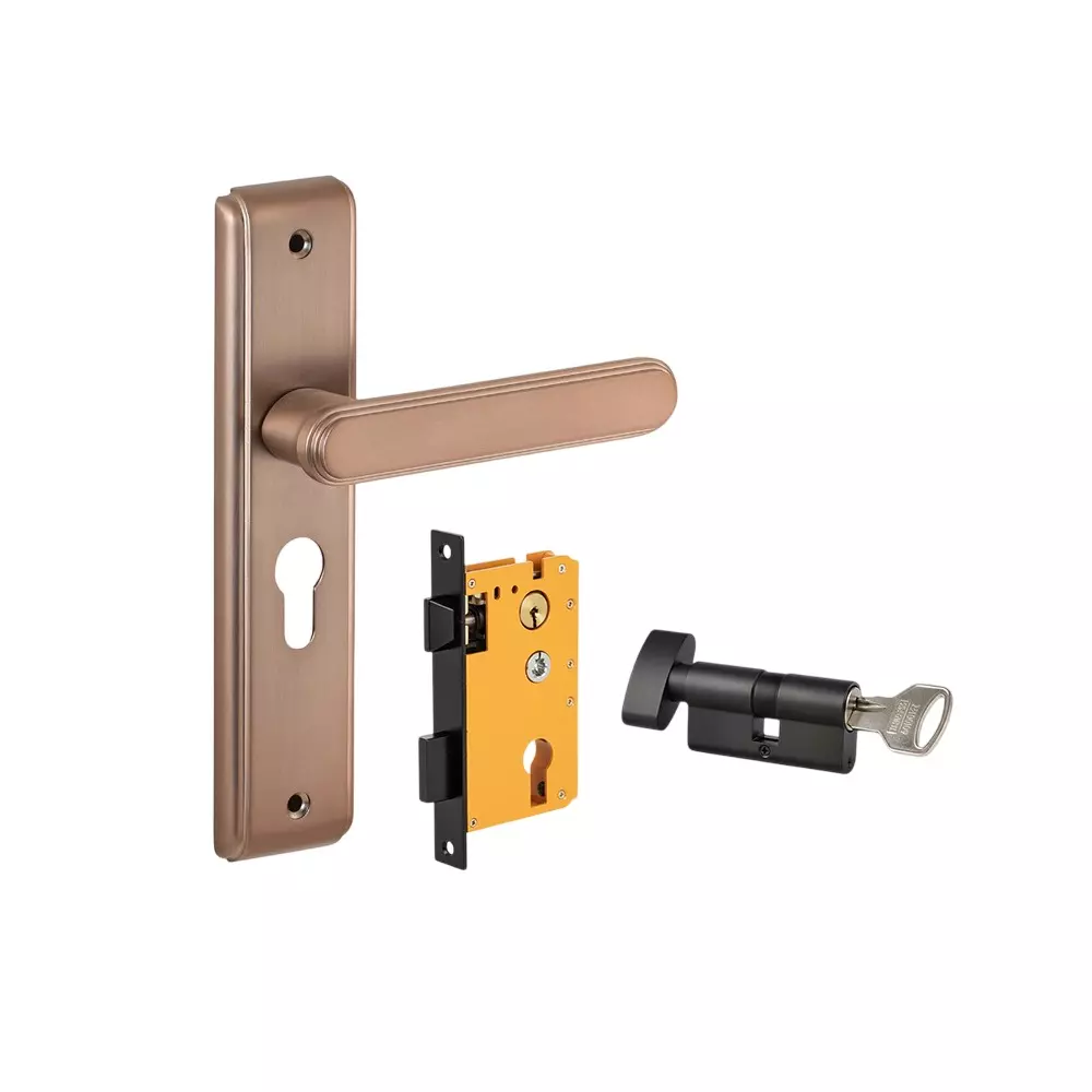 Dorset HL Series Zamor Lock Sets with Knob and Key Cylinder 60 mm CB Finish, HL ZAM Dorset HL Series Zamor Lock Sets with Knob and Key Cylinder 60 mm CB Finish, HL ZAM