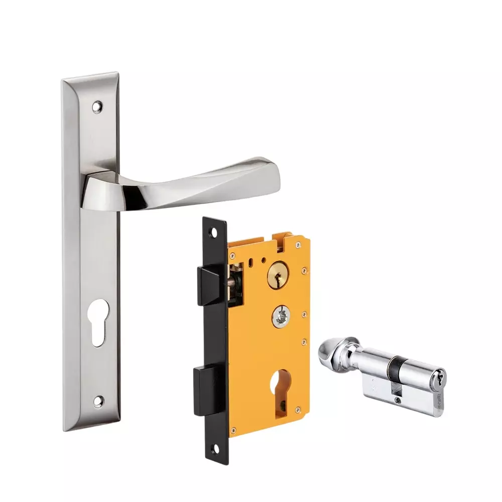 Dorset HL Series Noha Lock Sets With Knob and Key Cylinder 70 mm SC Finish, HL NO Dorset HL Series Noha Lock Sets With Knob and Key Cylinder 70 mm SC Finish, HL NO