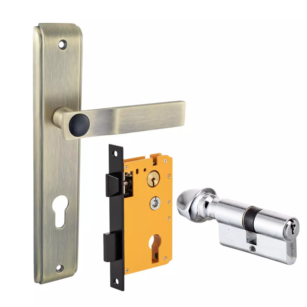 Dorset HL Series Luce Lock Sets With Knob and Key Cylinder 70 mm PTTM Finish, HL LCE Dorset HL Series Luce Lock Sets With Knob and Key Cylinder 70 mm PTTM Finish, HL LCE